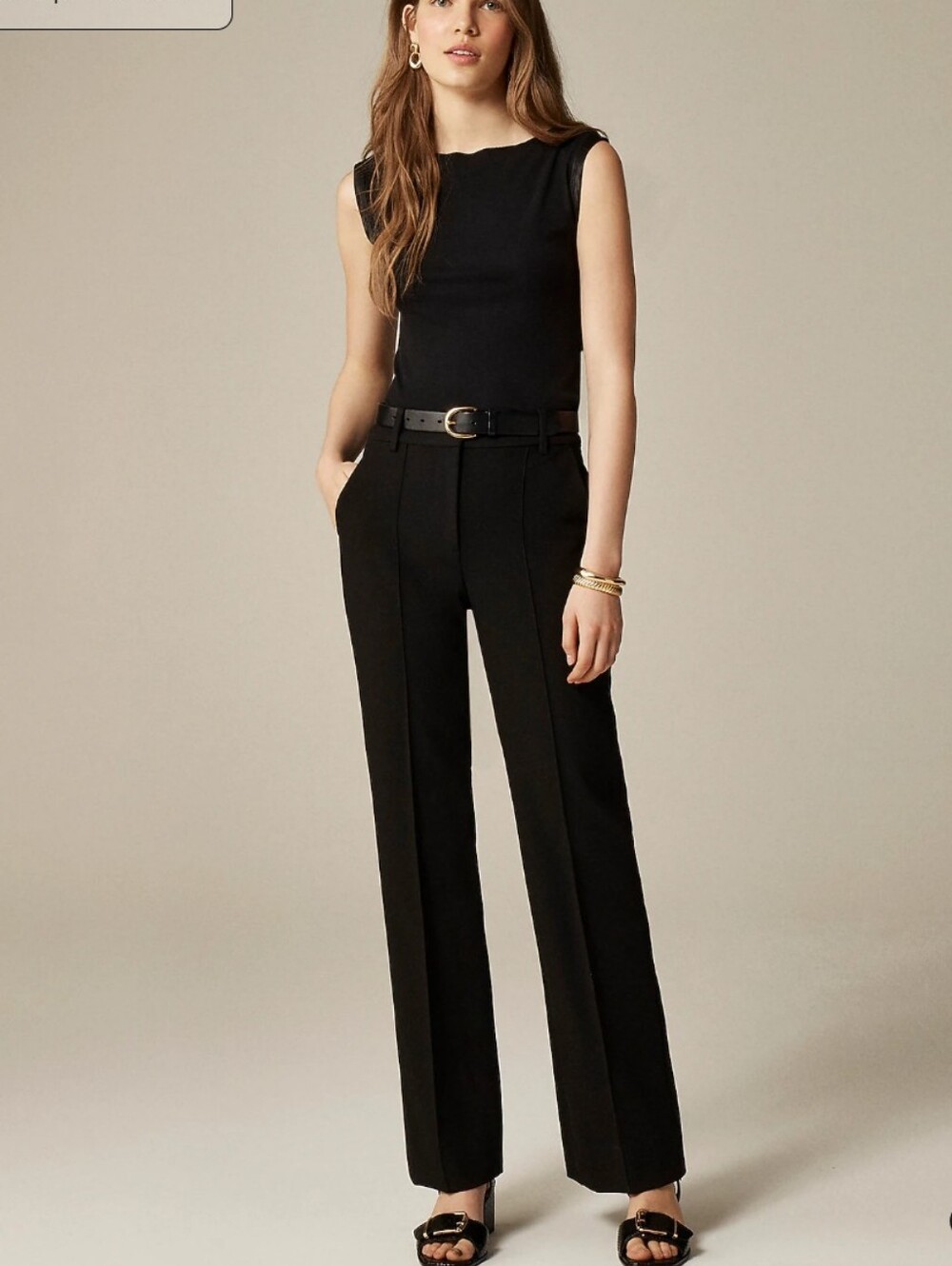 J Crew Natalia pant in four-season stretch CC477 Size 2 NWT Black